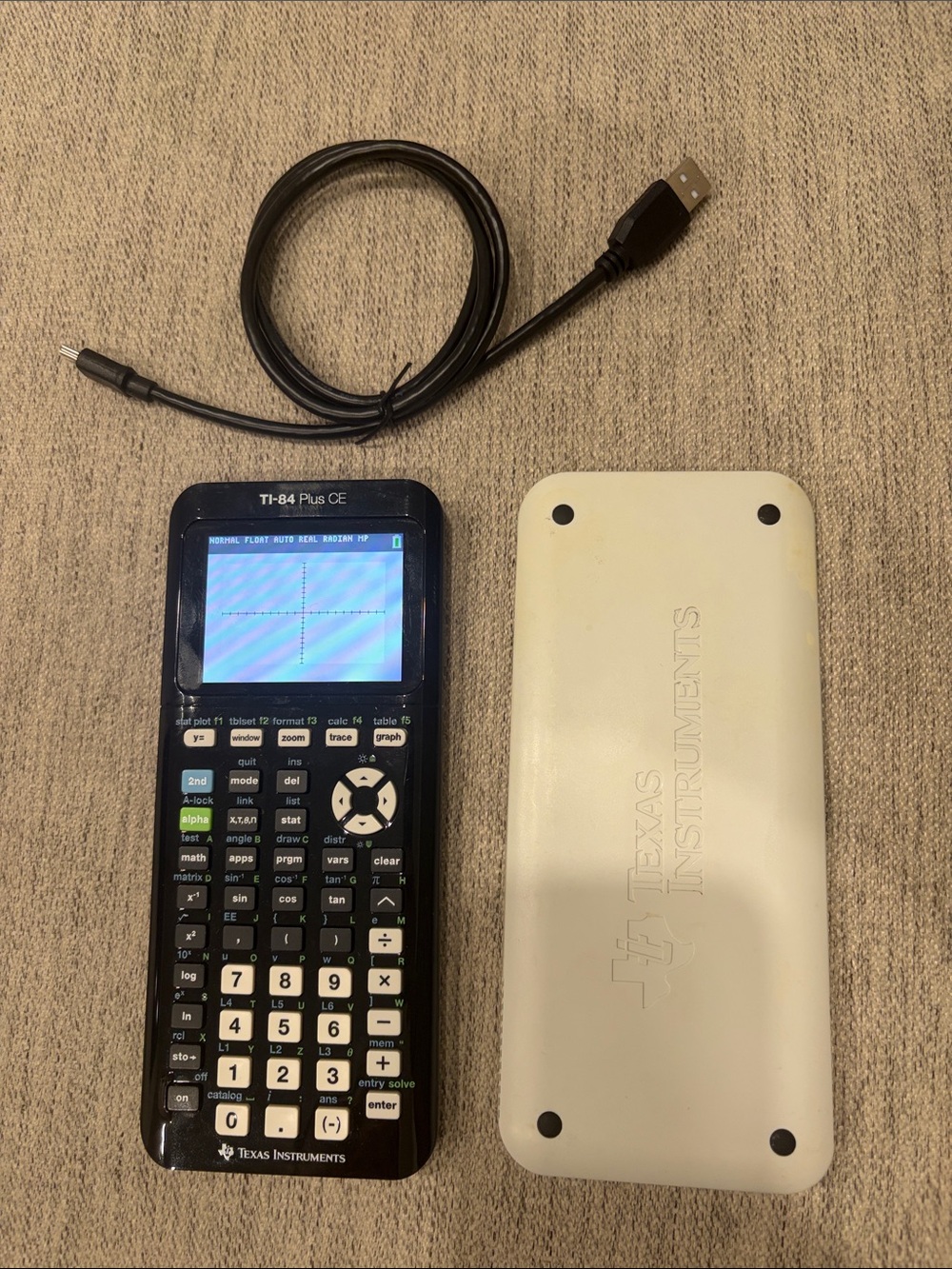 Texas Instruments TI-84 Plus CE Graphing Calculator - Charging Cable Included